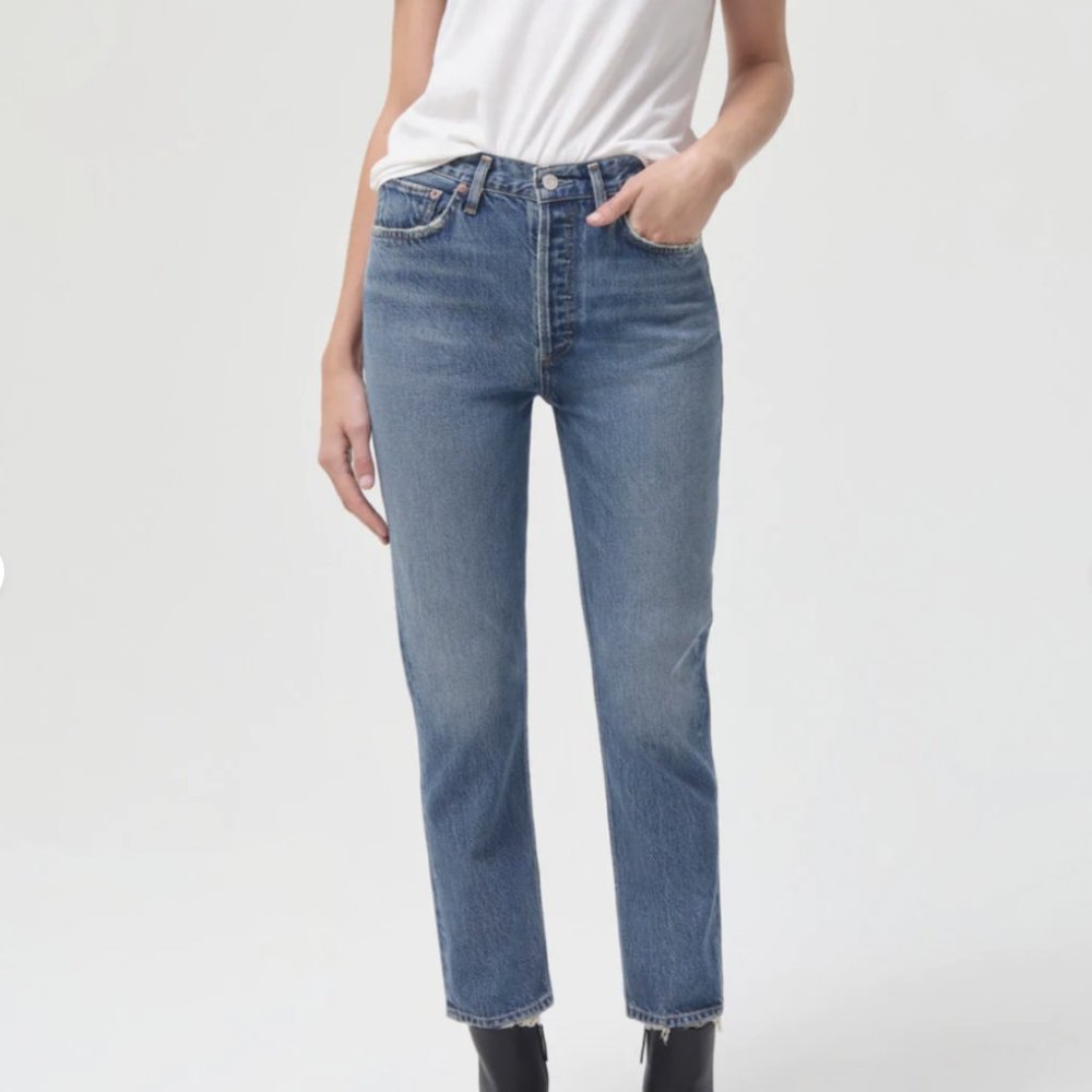 AGOLDE: Riley High Rise Crop